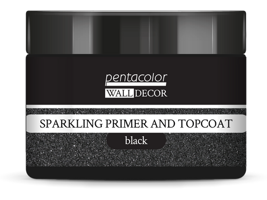 PENTART WD SPARKLING PRIMER & TOPCOAT  BLACK 150ml