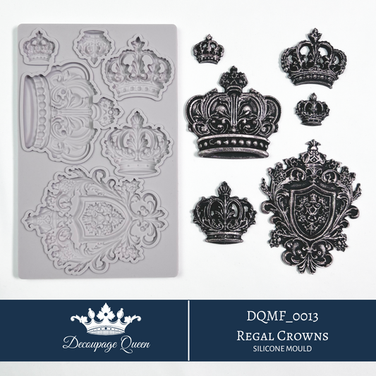 DECOUPAGE QUEEN REGAL CROWNS SPRING 2025 LIMITED EDITION MOLDS