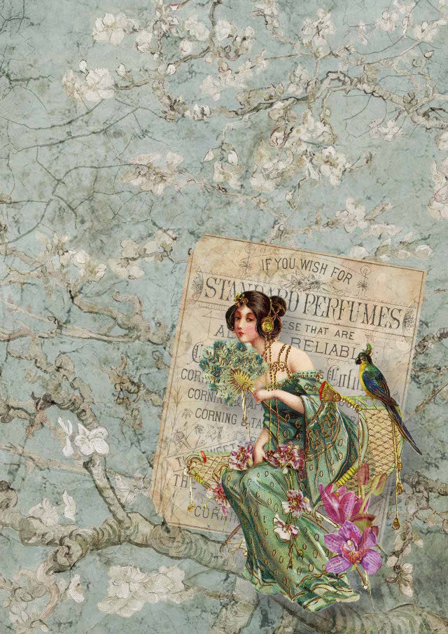 Decoupage Queen Sweet Perfume  A3  (11.7  X 16.5 INCHES)