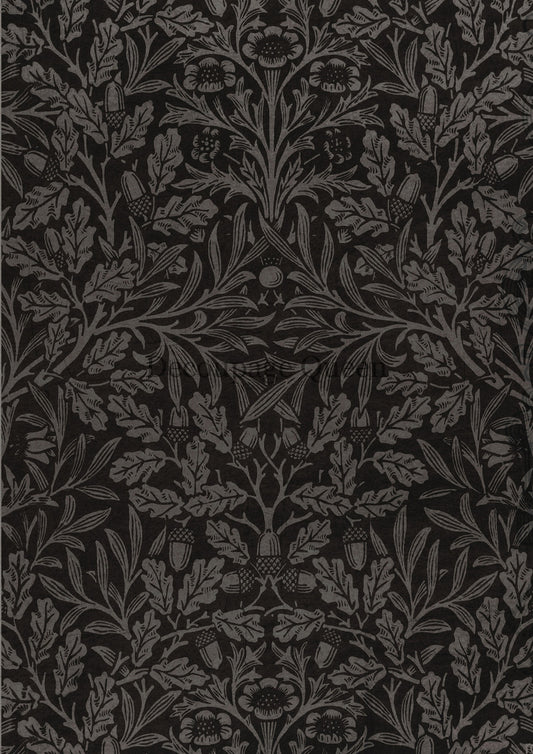 Decoupage Queen Cottage Damask Rice Paper A3(11.7X 16.5 INCHES)