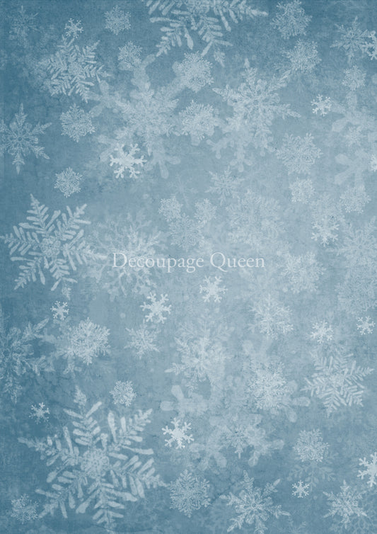 Decoupage Queen FROZEN OVER  Rice Paper A3 (11.7 X 16.5 INCHES)