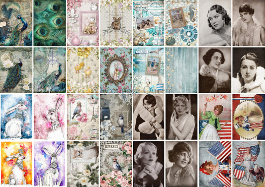 Decoupage Queen Spring Minis Rice Paper A3 (11.7 X 16.5 INCHES)