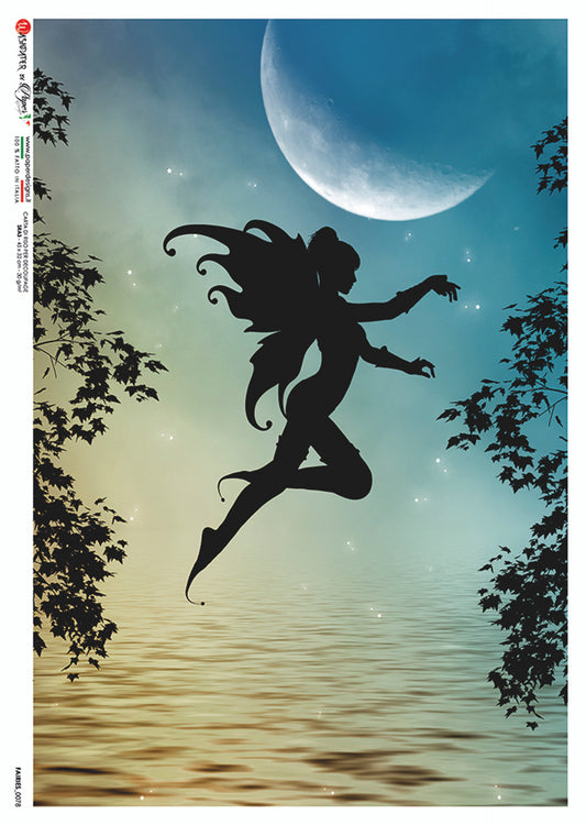 Paper Designs Fairies 0078 RICE PAPER A4 (8.3 X 11.7 INCHES)