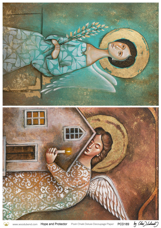 Posh Chalk Deluxe Decoupage  Paper Hope & Protector A3 (11.7 X 16.5 INCHES)