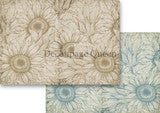 Decoupage Queen Sunflower Ephemera Journal Pack  A4 8.3 x11.7 inches