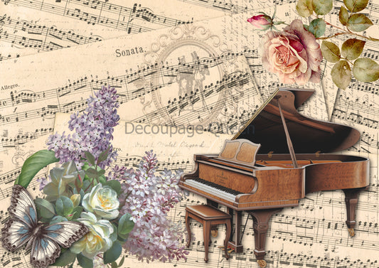 Decoupage Queen Dainty and the Queen Mezzo Piano A4 ( 8.3  11.7 INCHES) fall 24