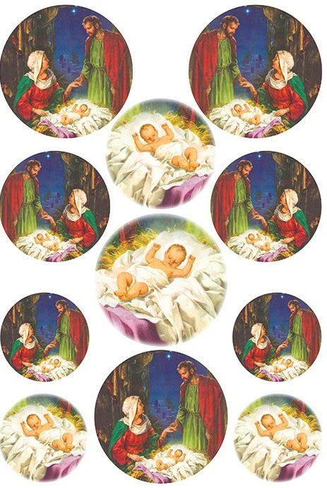 Nativity Ornaments Rice Pape