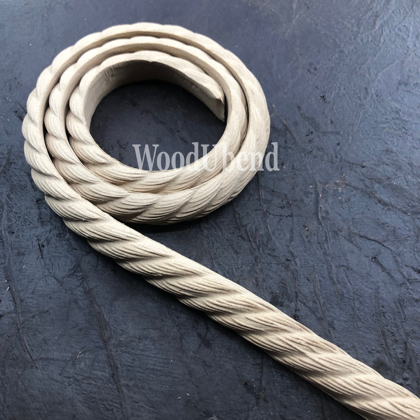 WoodUbend Textured Rope Trims TR742 215x2cm bendable when heated