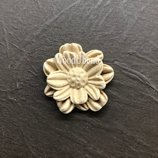 woodubend bendable when heated Medium Petalled Flowers WUB1117 4x4cm