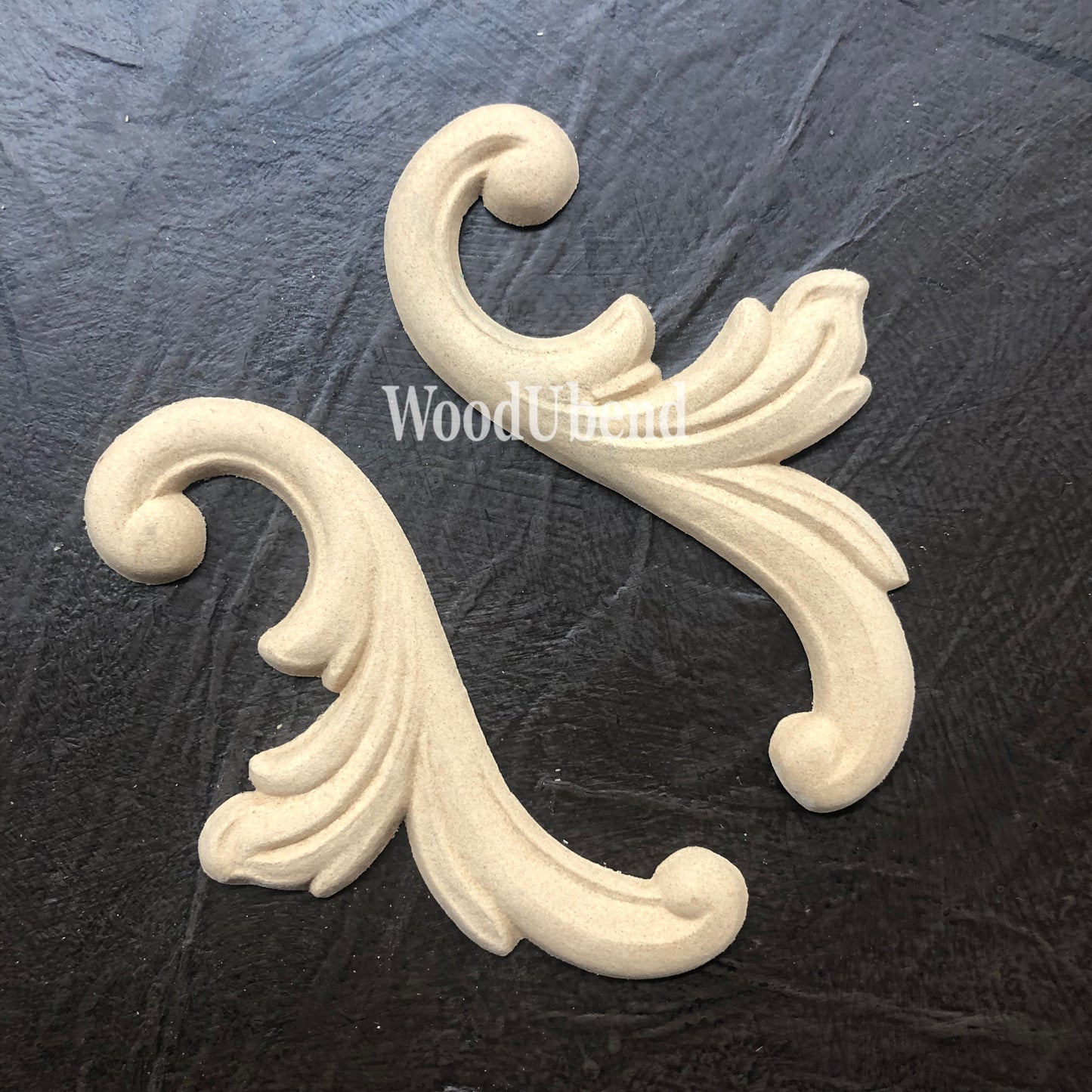 WoodUbend  8.5X7.5cm Pair of mouldings SKU 1315 bendable when heated