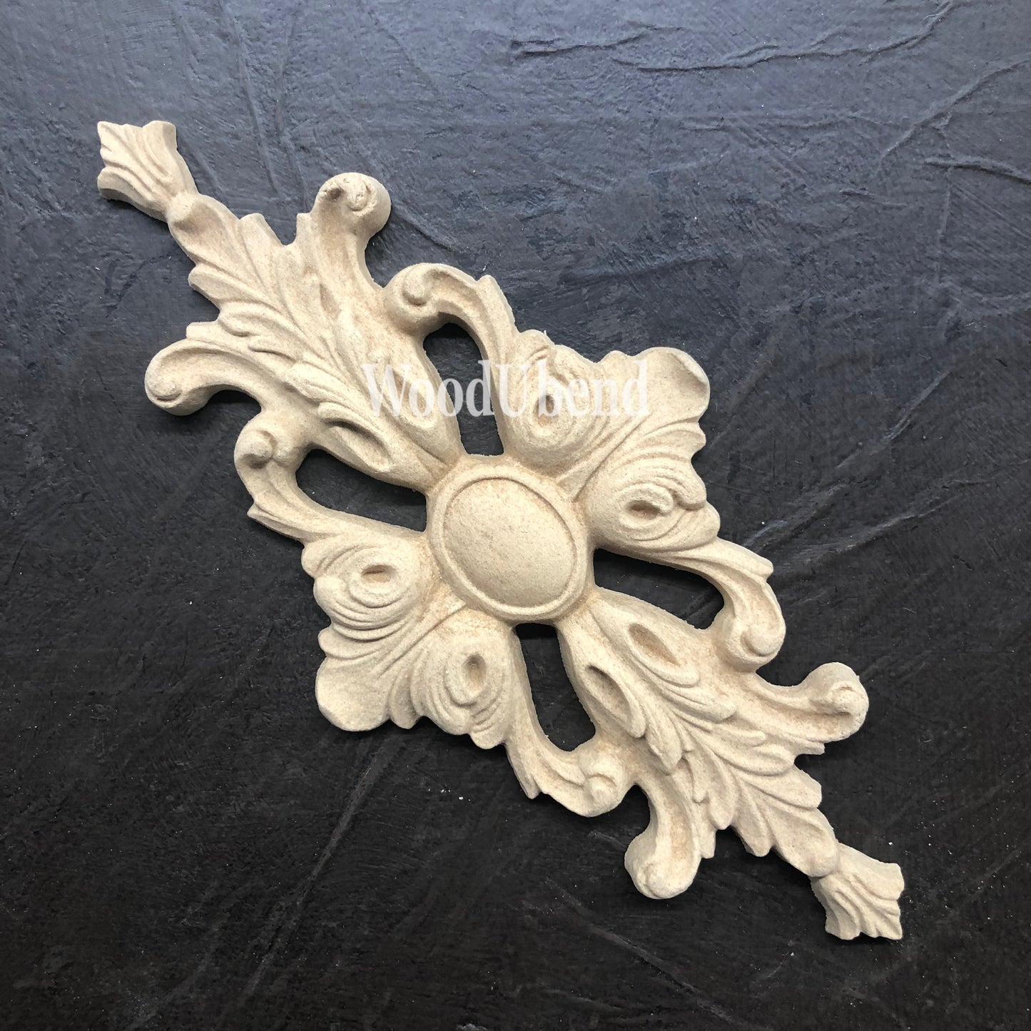 woodubend 20cm x 9 cm, Decorative Ornament Moulding, SKU 1339 Bendable when heated