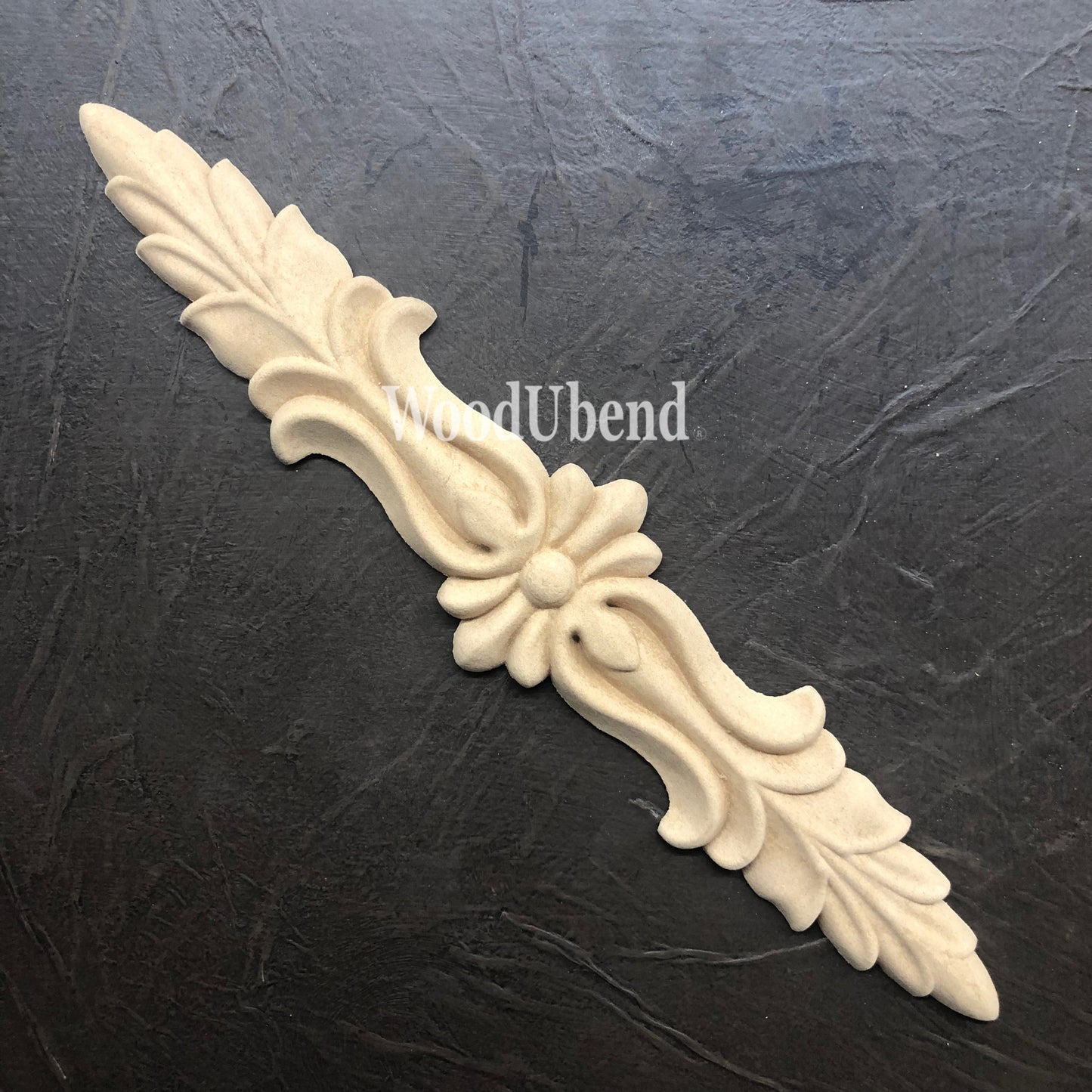 woodubend 27.5 x 5.5cm, Decorative Ornamental pediment , SKU1346 bendable when heated