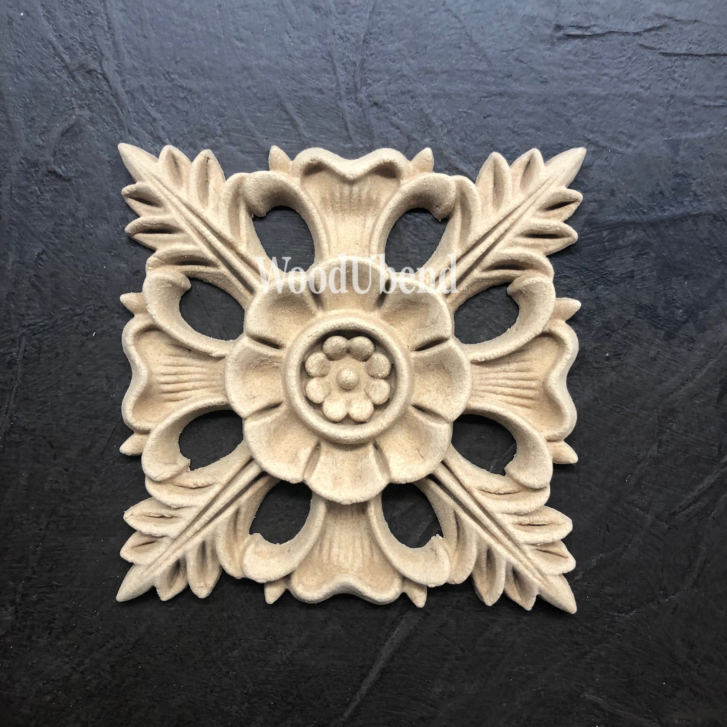 woodubend 9.5 x 9.5cm  Decorative Intricate centerpiece  SKU 1352 Bendable when heated