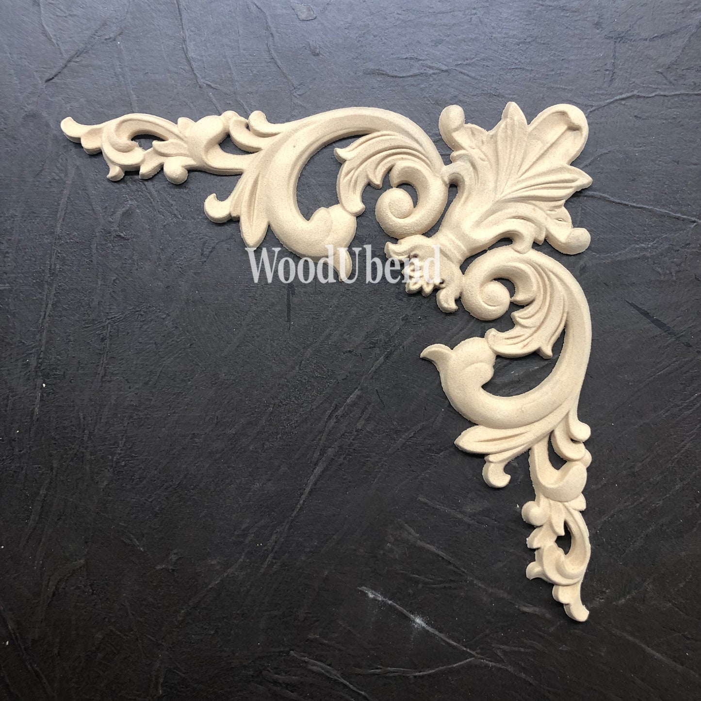 Woodubend bendable when heated 27 x14 cm Decorative Pediment Applique SKU 2093