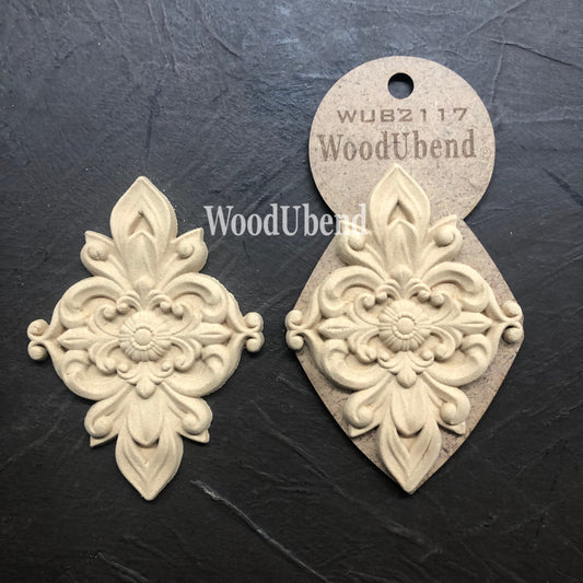 Woodubend bendable when heated pair of Two Centrepieces WUB2117 7.5×10.3cm
