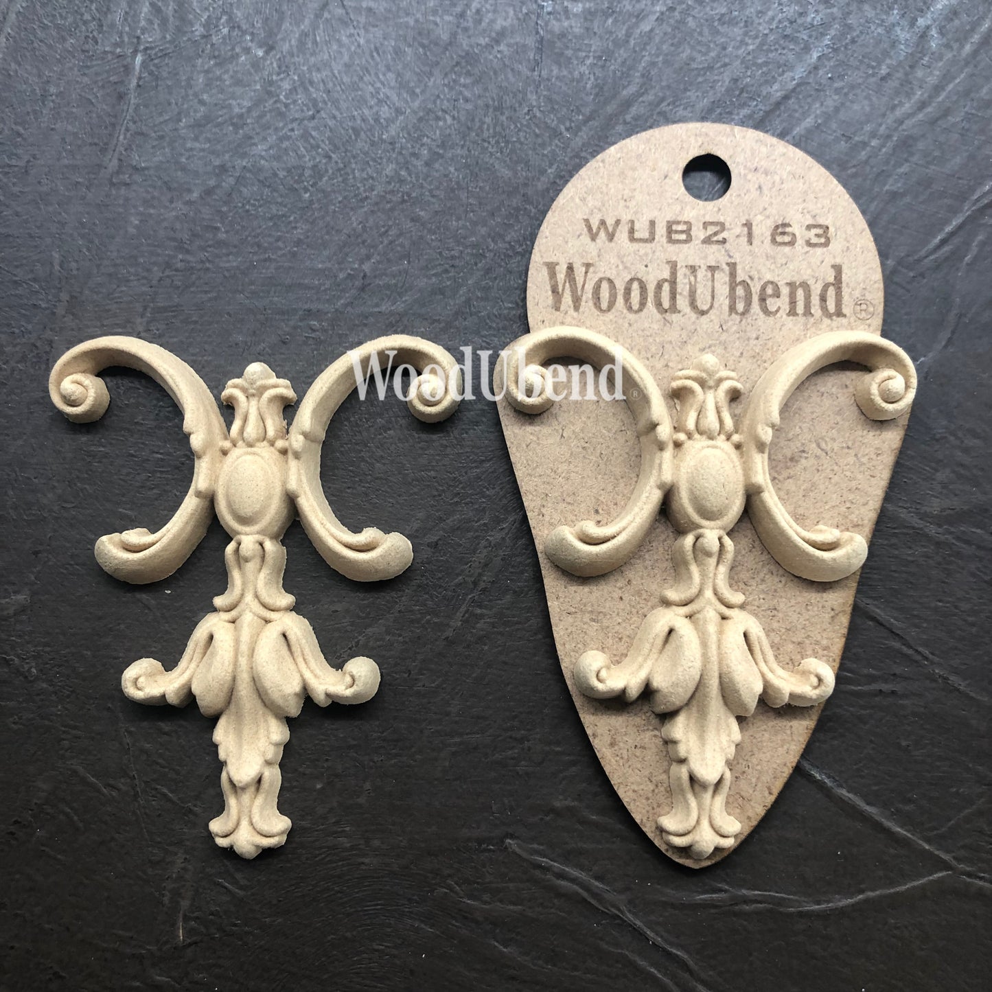 Woodubend bendable when heated pair of Two Plumes Medium WUB2163 8.5x7cm
