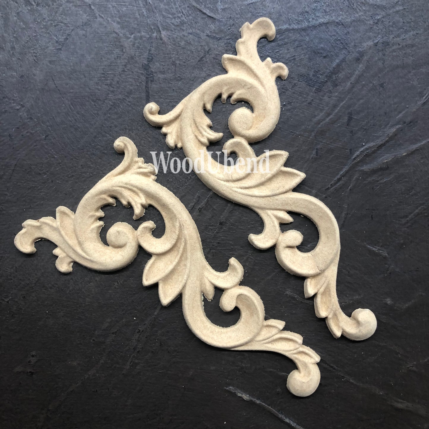Woodubend bendable when heated 12.5X6cm Pair of decorative scroll SKU 2181,