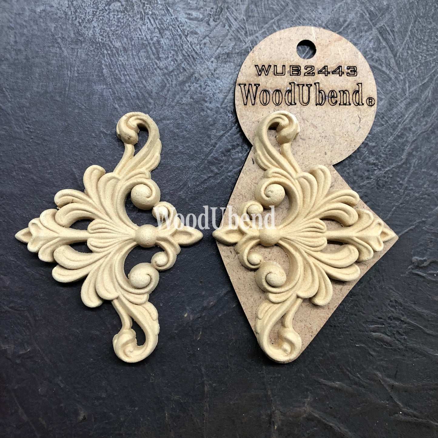 Woodubend bendable when heated Pair of Two Centrepieces WUB2443 7.5x10cm
