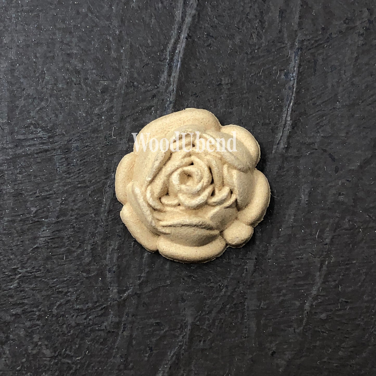 WoodUbend Rose Applique: Bendable Furniture Moulding (3cm) SKU 319 bendable when heated