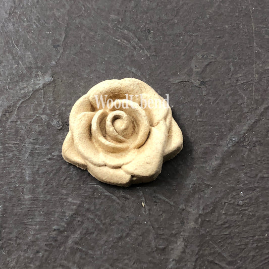 woodubend 2.9cm x 2.9cm, Flower, Decorative Furniture Applique Moulding, SKU 0328 bendable when heated