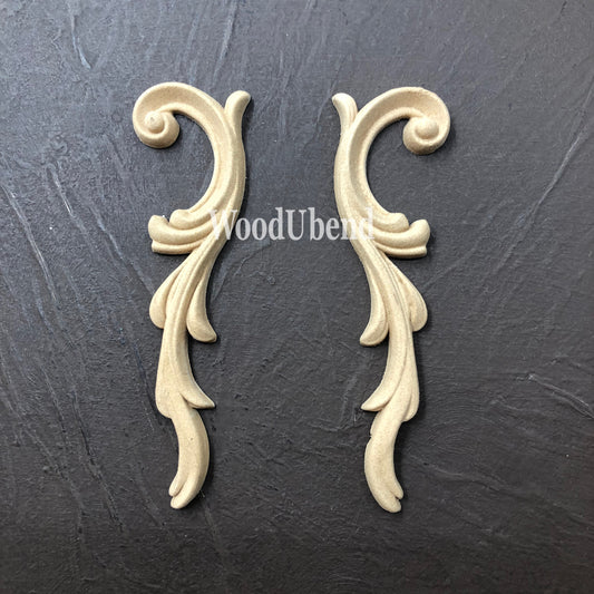 Woodubend pair of Scrolls WUB0362-3 17.x4.5cm bendable when heated