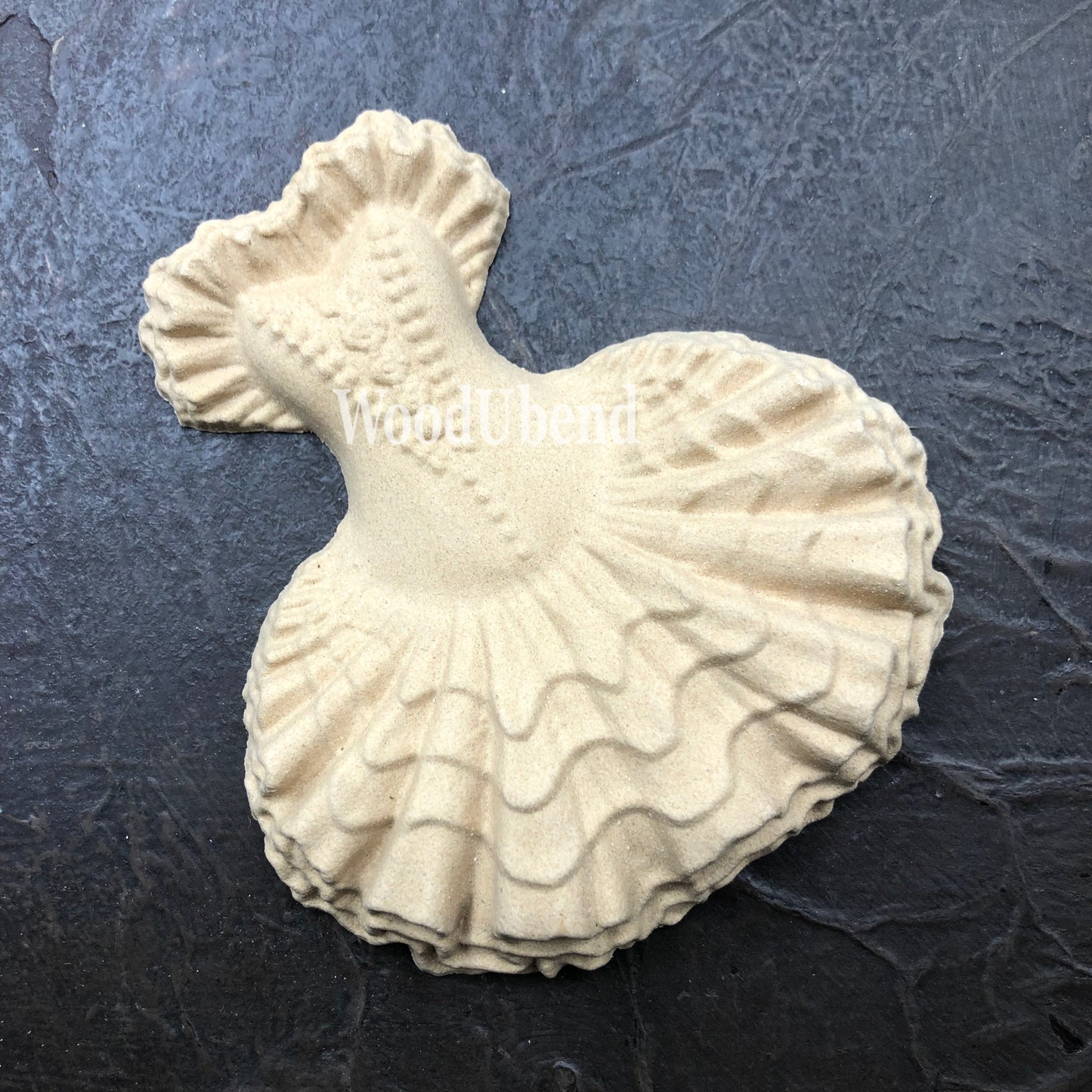 woodubend 8X9 cm Decorative Dress Ornament, SKU 0050 Bendable when heated