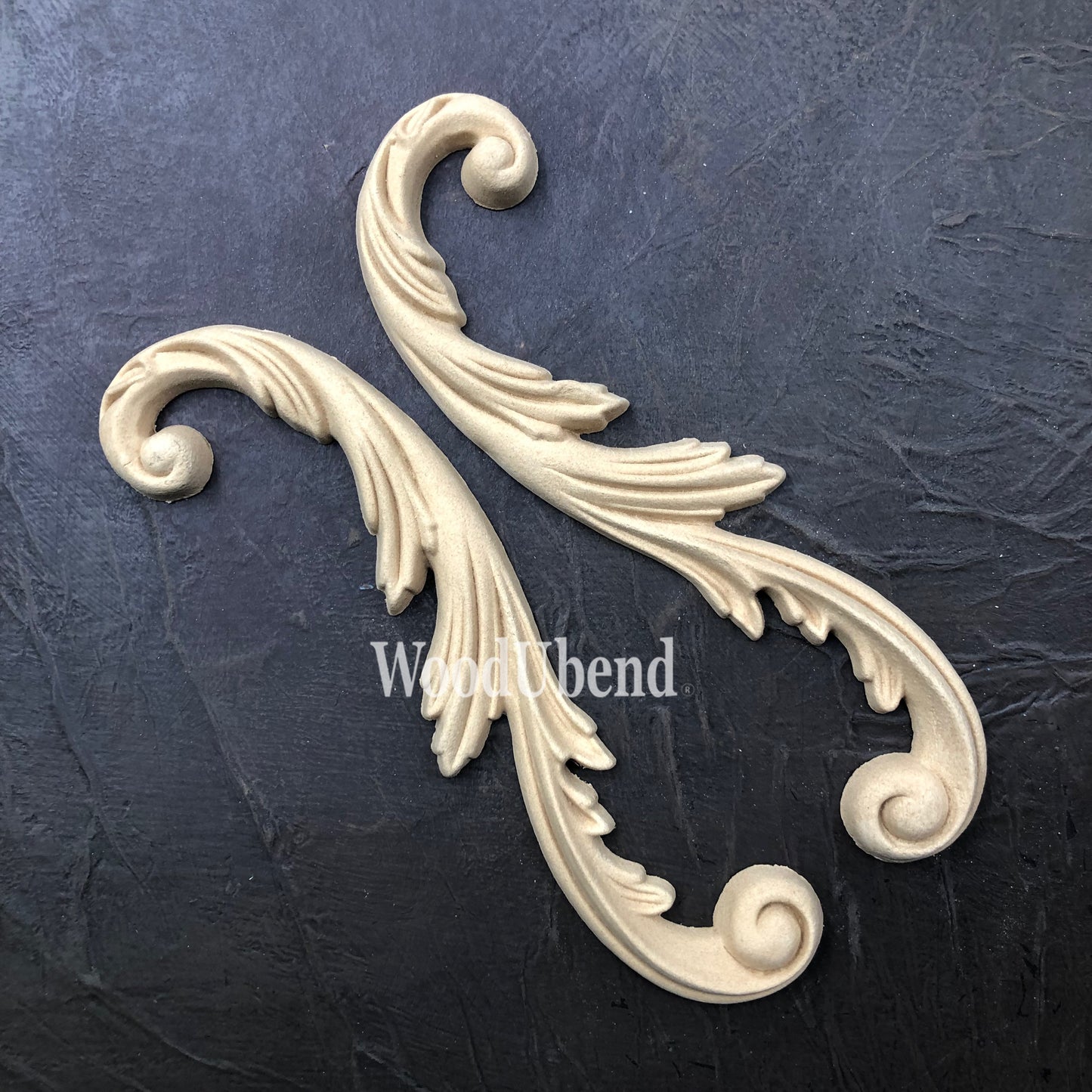 Woodubend bendable when heated pair of Scrolls WUB6006 20.7x7cm SKU 6006