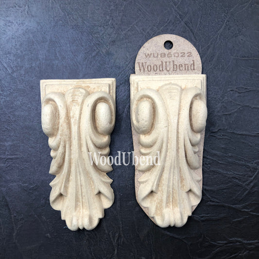 Woodubend bendable when heated Two Decorative Corbels WUB 6022 13.4×6.8cm