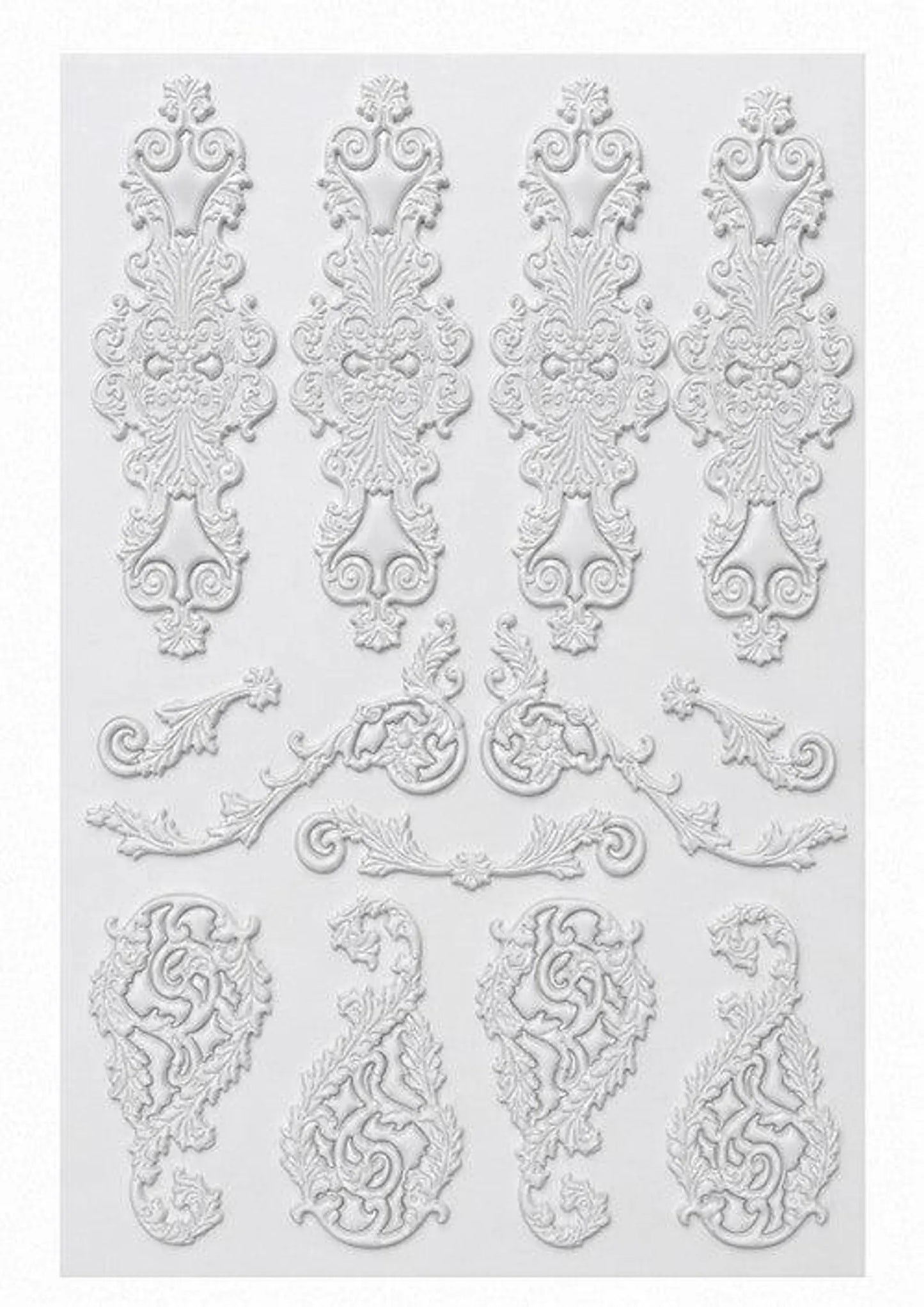 LaBlanche Vintage Embellishment stickers -Baroque Scrollwork Stickers