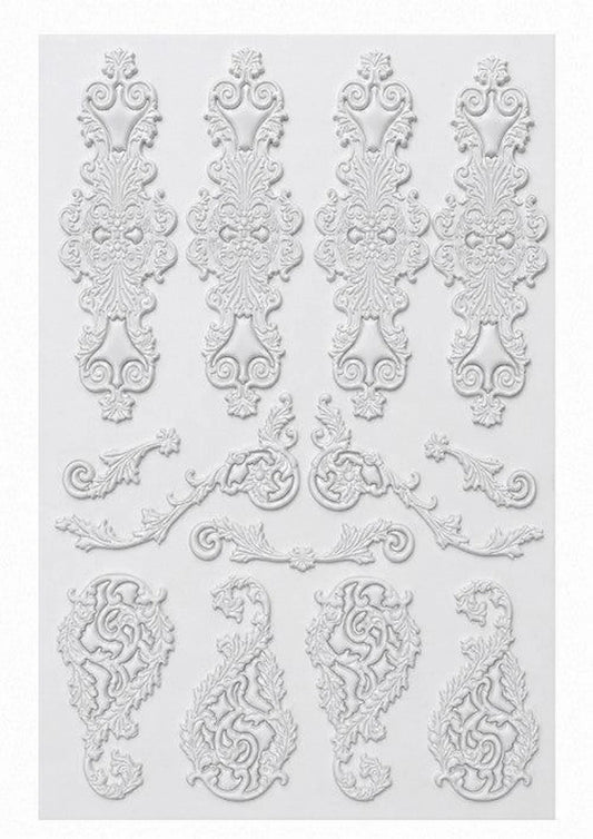 LaBlanche Vintage Embellishment stickers -Baroque Scrollwork Stickers