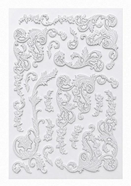 LaBlanche Vintage Embellishment stickers -Floral Rococo stickers