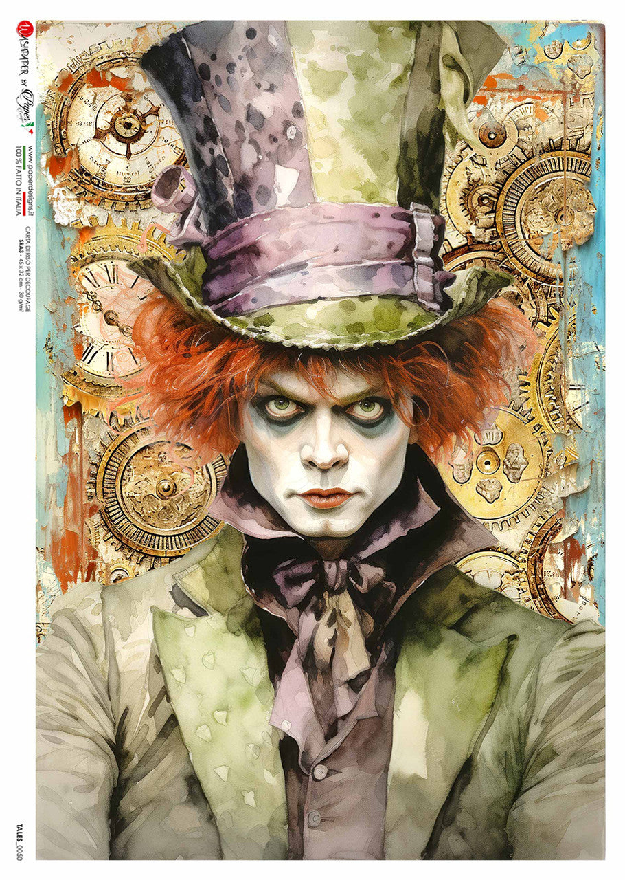 Paper Designs Green Mad Hatter  A4(8.3 X 11.7 INCHES)