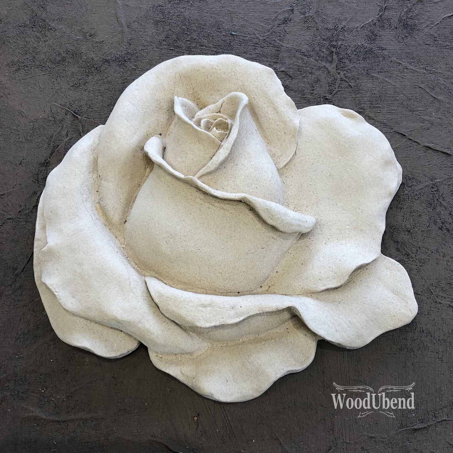 Woodubend rose Decorative Applique/Furniture Moulding, SKU 0324 , 14 x 15 cm