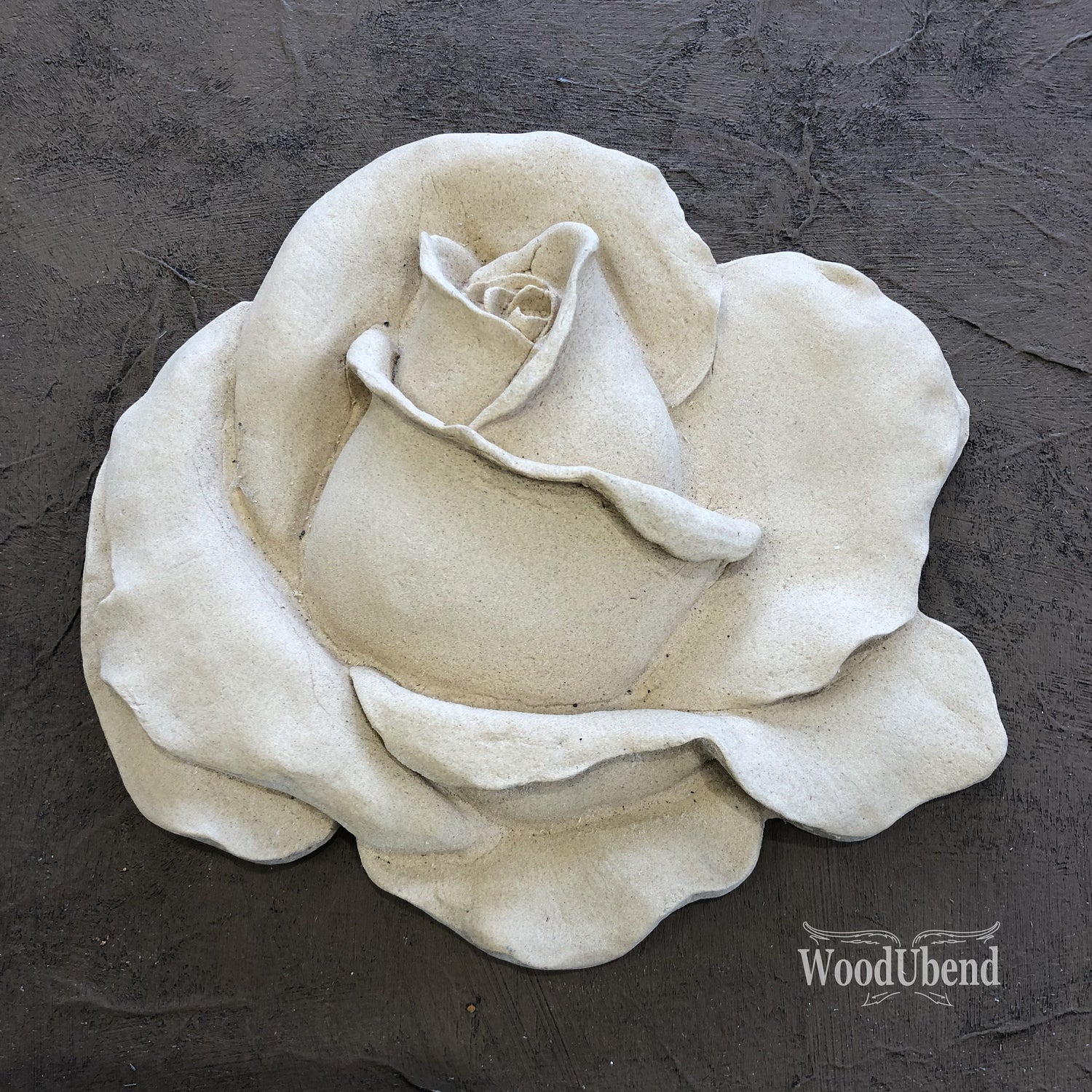 Woodubend rose Decorative Applique/Furniture Moulding, SKU 0324 , 14 x 15 cm