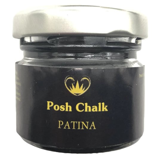 Posh Chalk Patina, metallic wax available dark brown