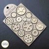 Woodubend 13 Cogs’ Small Gears 17cmX10cm Decorative Moulding, SKU 0515 bendable when heated