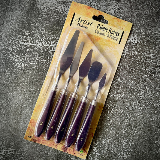 ARTISTS PALETTE KNIVES SET OF 5