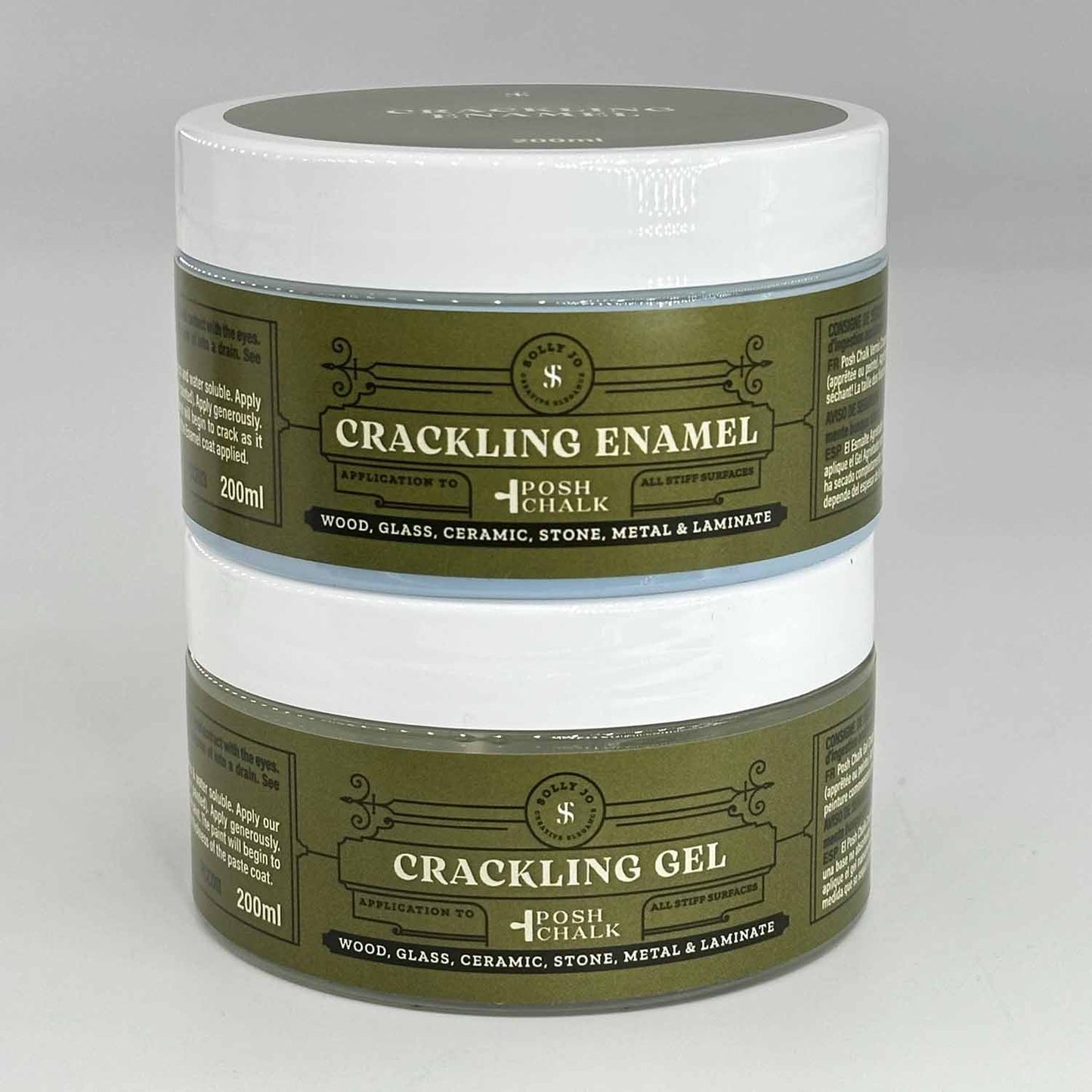 Posh Chalk Crackling Enamel – 2 components