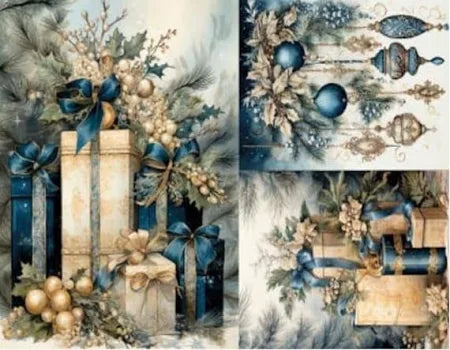 LaBlanche Blue Christmas 6 A4 (11.7X 8.3 INCHES)