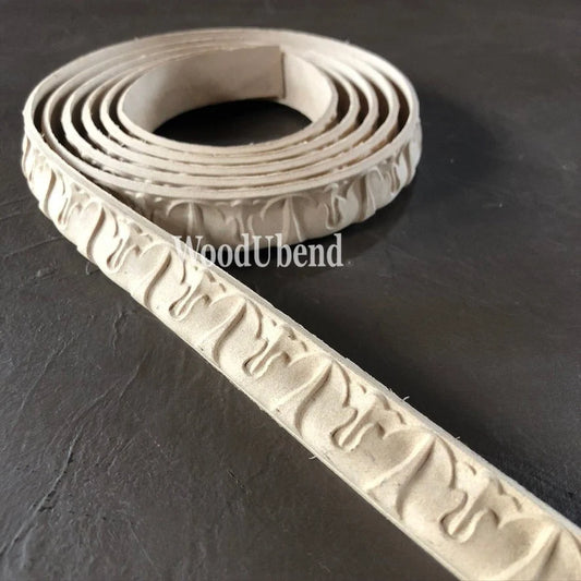 woodubend bendable when heated 2 cm X 208 cm Ornate trim, TR702