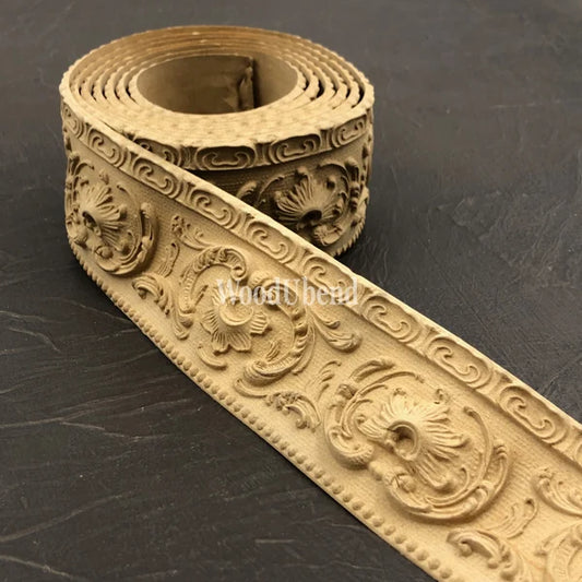 woodubend bendable when heated ornate scroll trim 208cm X 5.7 cm X 0.3 cm TR 725