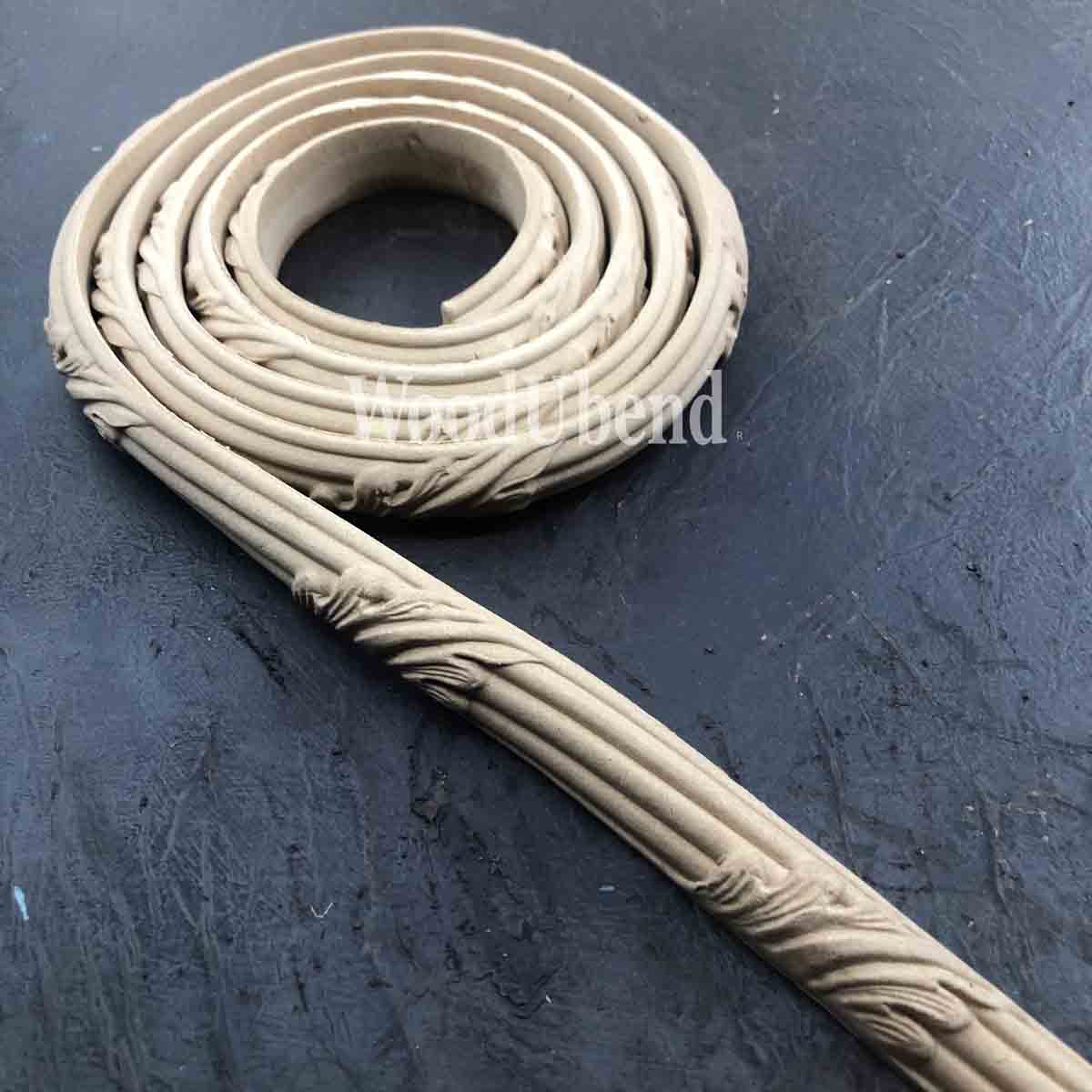 woodubend bendable when heated Acanthus Leaf Fluting Trims TR741 215×2.3cm
