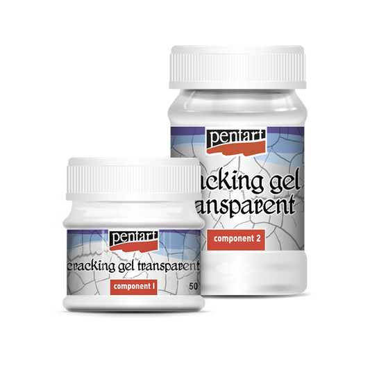 Pentart Transparent  cracking gel set 50+100 ml