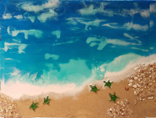 2004-Beach Turtles6 16x20