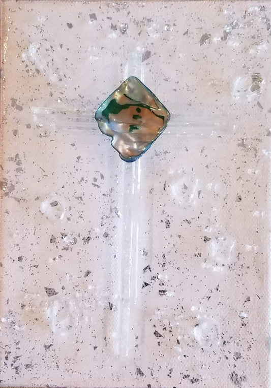 2013-White Glass Cross4 5x7