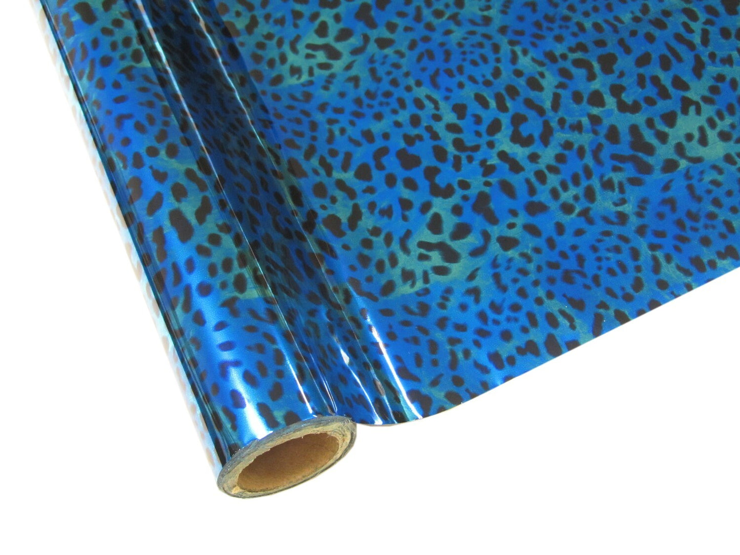 Leopard Blue Teal Foil