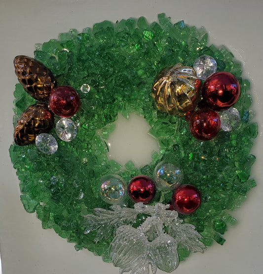 2085-Wreath Green 10x10