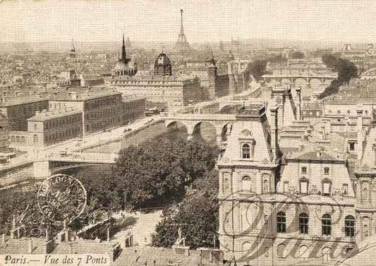 Decoupage Queen Paris Landscaping  Rice Paper A4 (8.3 X 11.7 INCHES)