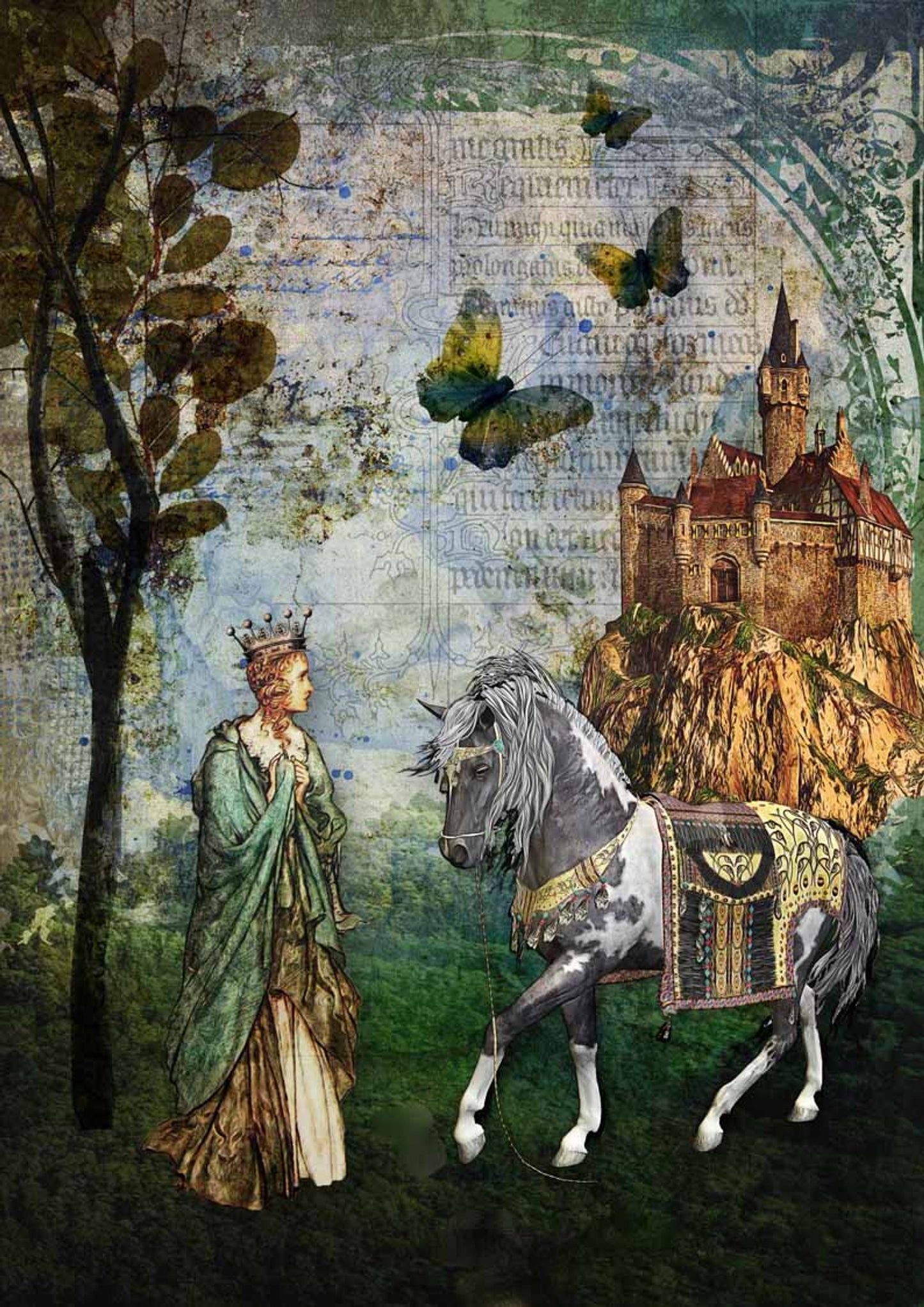 Decoupage Queen Story Book A4 (8.3 X 11.7 INCHES)