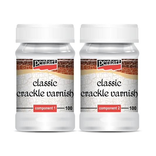Pentart Classic Crackle varnish Set , 2 components  each 100 ml